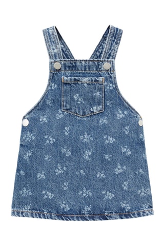 Robe chasuble imprimée - Bleu