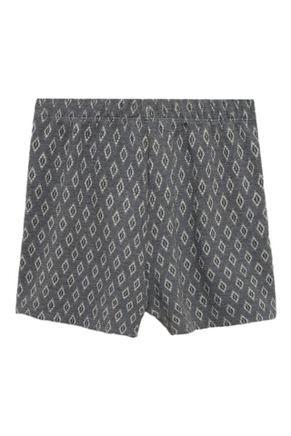 Jupe-culotte imprimée - Anthracite