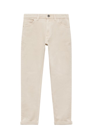 Jean droit coton - Beige