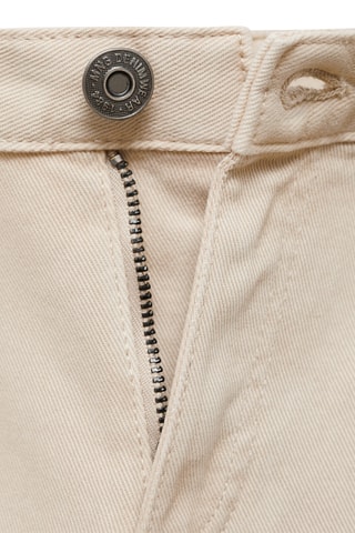 Jean droit coton - Beige