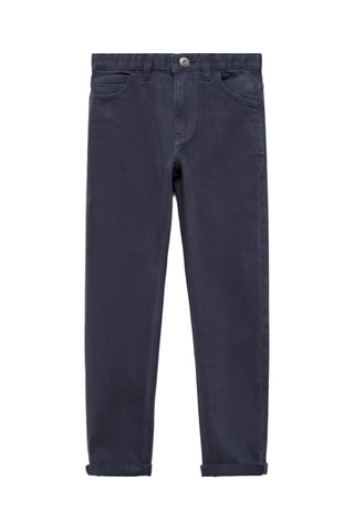 Jean droit coton - Bleu marine