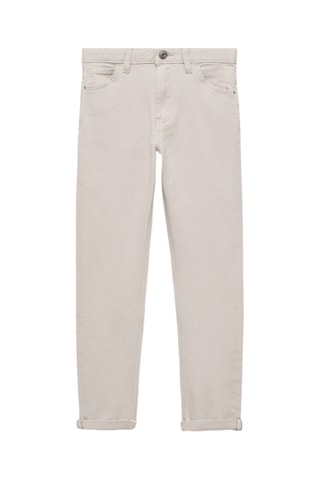 Jean droit coton - Gris