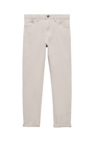 Jean droit coton - Gris