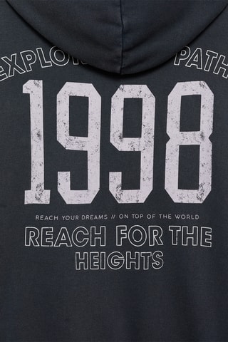 Sweat-shirt oversize message - Anthracite