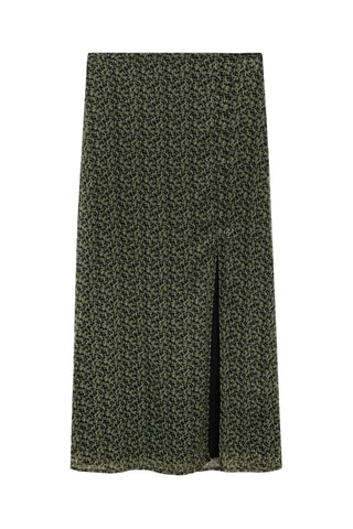 Jupe longue imprimée - Noir