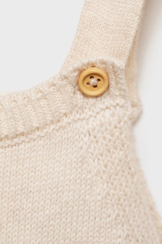 Salopette maille coton - Sable