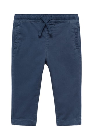 Pantalon jogger coton - Bleu