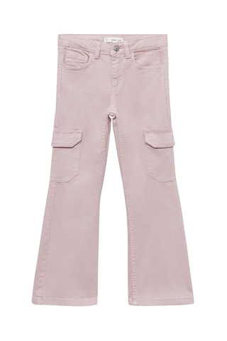 Jean cargo flare - Violet clair