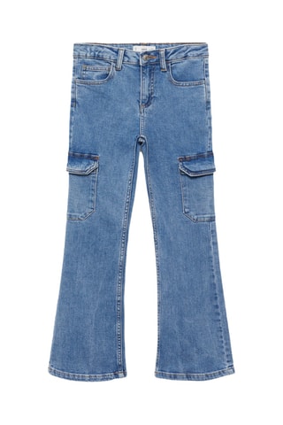 Jean cargo flare - Bleu