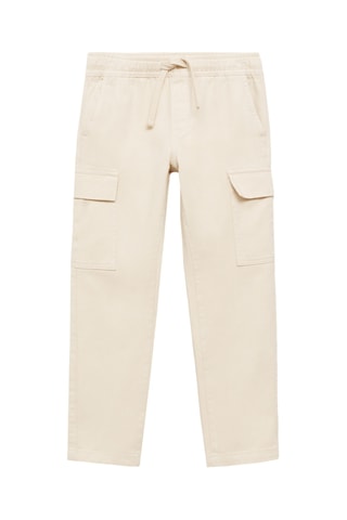 Pantalon droit cargo - Sable