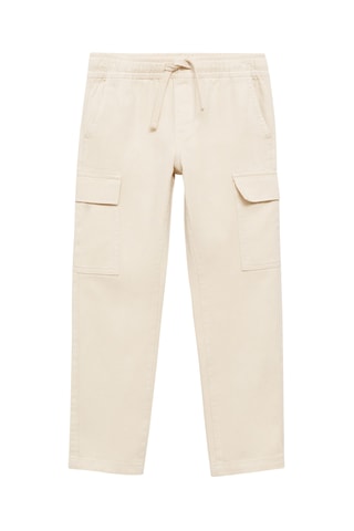 Pantalon droit cargo - Sable