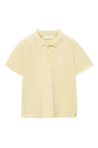 Polo maille manches courtes - Jaune