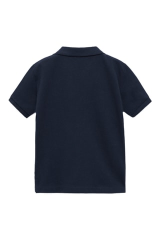 Polo maille manches courtes - Bleu marine