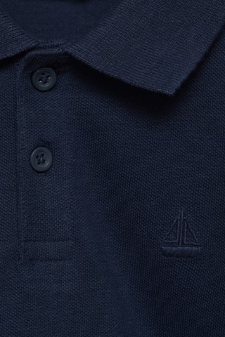 Polo maille manches courtes - Bleu marine