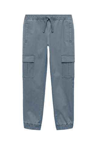 Pantalon cargo coton - Bleu