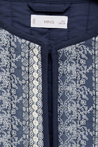 Veste matelassée imprimée - Bleu marine