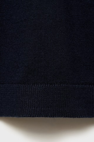 Pull-over jaspé coton - Bleu marine