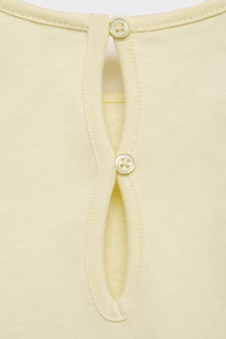 Robe coton cordon de serrage - Jaune