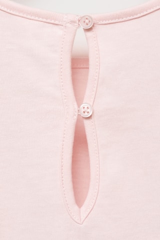 Robe coton cordon de serrage - Rose