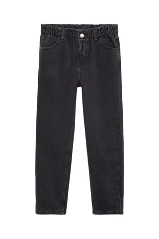 Jean paperbag - Noir