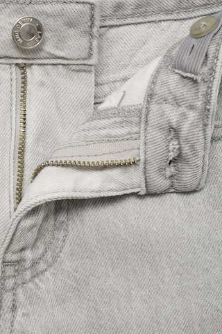 Jupe-culotte jean bas effiloché - Gris