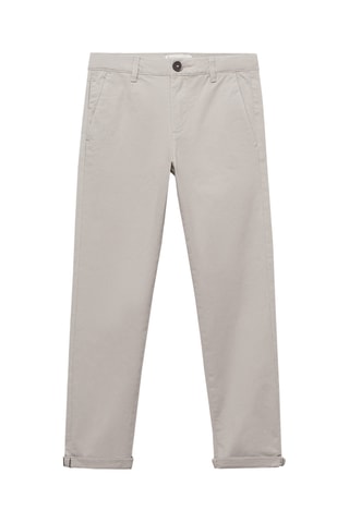Pantalon chino coton - Gris