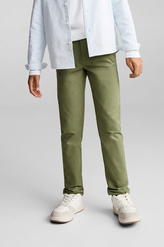 Pantalon chino coton - Kaki