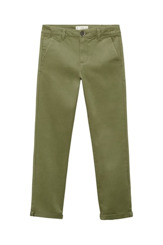 Pantalon chino coton - Kaki