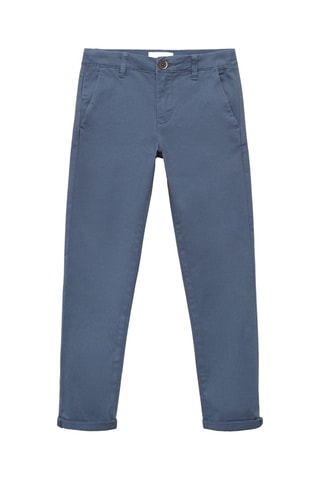 Pantalon chino coton - Bleu