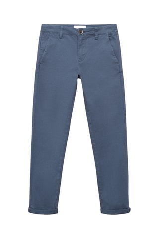 Pantalon chino coton - Bleu