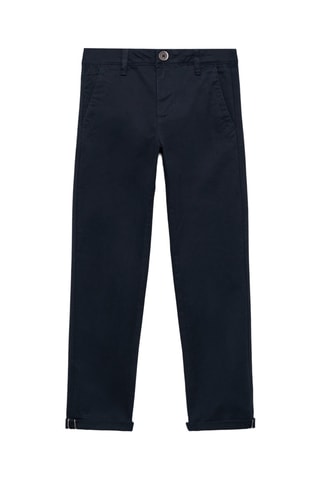 Pantalon chino coton - Bleu marine