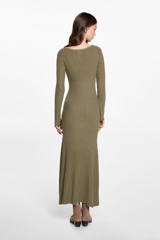 Robe longue évasée - Kaki