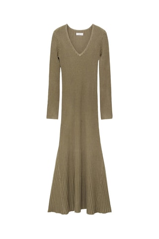 Robe longue évasée - Kaki