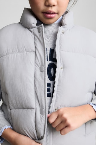 Gilet matelassé boutons - Bleu