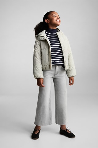 Sweat-shirt coton rayures - Bleu marine