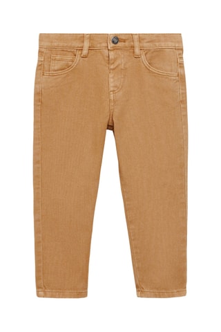 Pantalon skinny coton - Marron