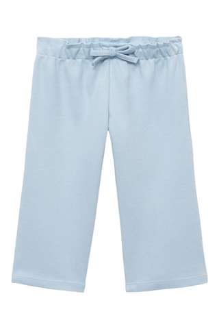 Pantalon coton cordon de serrage - Bleu clair