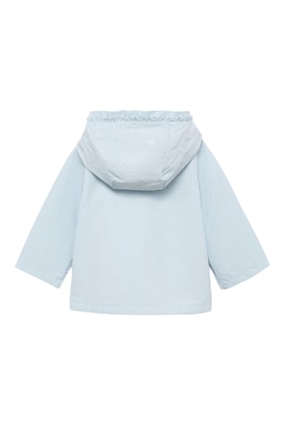 Veste imperméable à capuche - Bleu clair