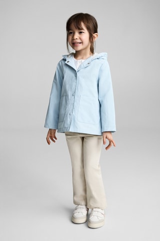 Veste imperméable à capuche - Bleu clair