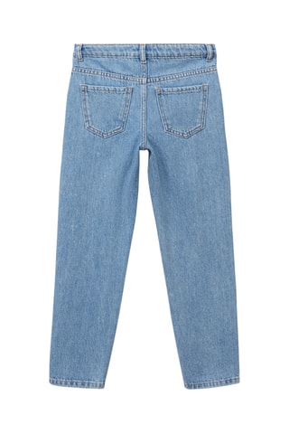 Jeans Mom-fit avec détails brillants - Bleu