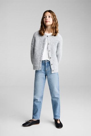 Jeans Mom-fit avec détails brillants - Bleu