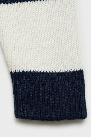 Pull-over style polo rayures - Indigo