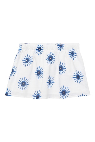 Jupe imprimée - Blanc