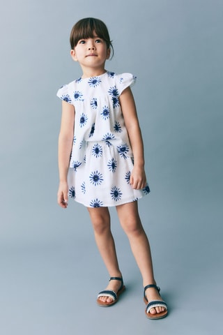 Jupe imprimée - Blanc