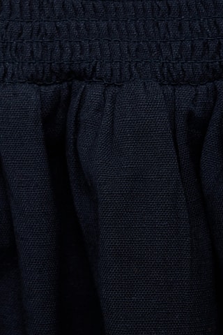 Jupe coton et lin - Bleu marine