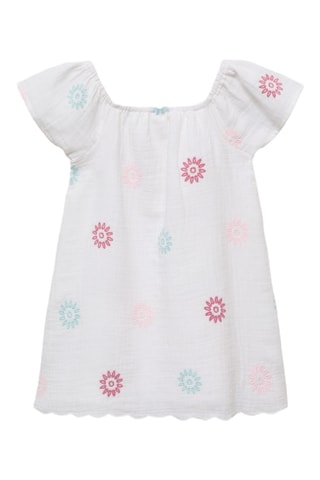 Robe détails brodés - Blanc