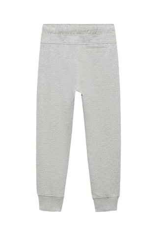 Pantalon jogger coton - Gris chiné