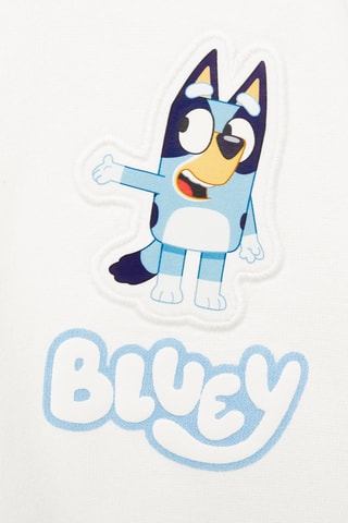Sweat-shirt imprimé Bluey - Blanc cassé