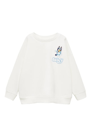 Sweat-shirt imprimé Bluey - Blanc cassé