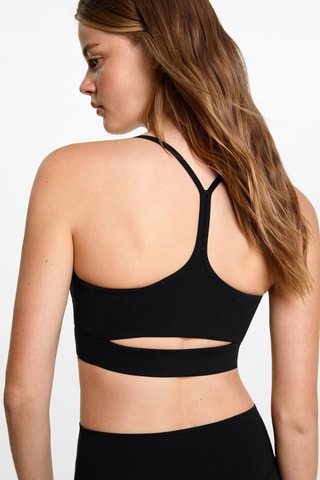 Top ouverture au dos - Noir